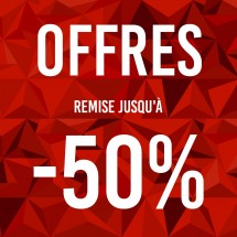 L'affiche propose -50% de triangles