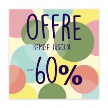 Affiche offre -60% cercles