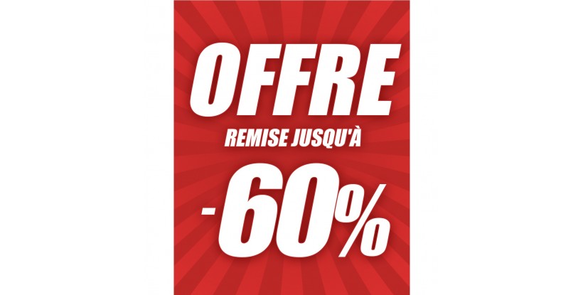 Affiche avec offres -60% Medi Market