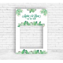 Cadre de mariage d'été tropical