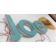 Lettres en aluminium + méthacrylate lumineux
