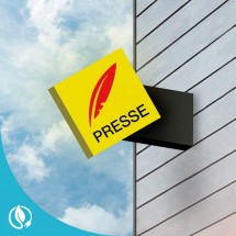 Enseigne drapeau Presse